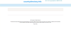 Desktop Screenshot of countrydirectory.info