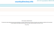 Tablet Screenshot of countrydirectory.info